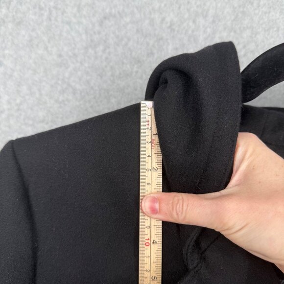 Covington Womens Wool Hooded Peacoat Size 22W Black Double Breasted Classic NEW - Picture 10 of 14